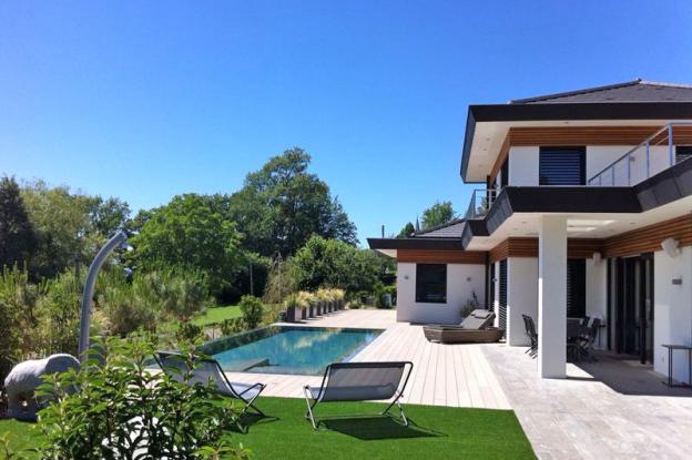 Maison bioclimatique BBC Groisy - Façade Sud