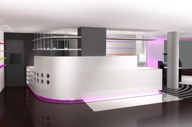 Transformation de la zone de service - Café Mozart à Mulhouse (68)
