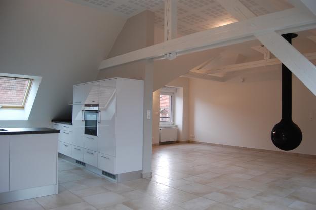 Création d'un appartement dans les combles d'un immeuble. SARRE-UNION. 2012-2013