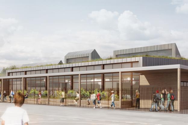 Construction d'une demi-pension au collège Rembrandt Bugatti à Molsheim