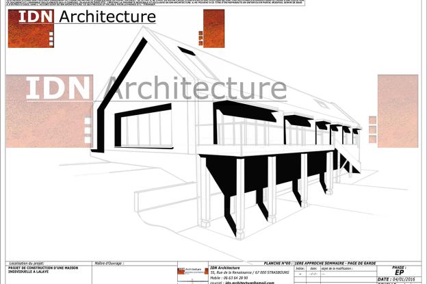 PHASE EP - CONSTRUCTION D'UNE MAISON INDIVIDUELLE - LALAYE - IDN ARCHITECTURE