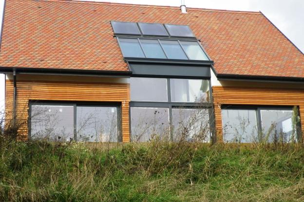 maison BBC, bioclimatique, construction neuve, ossature bois 