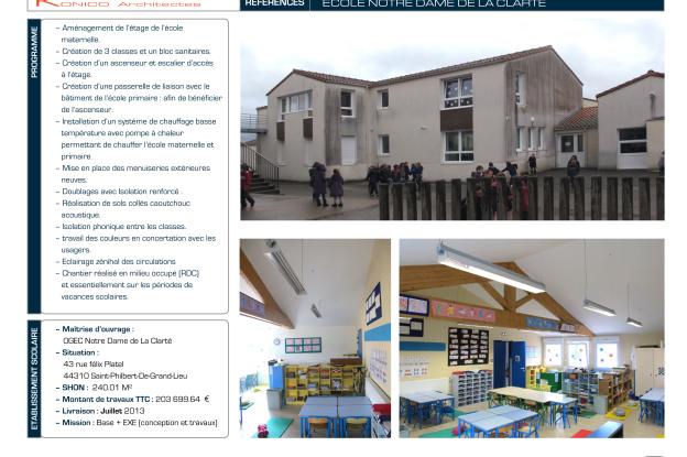 Ecole Notre Dame La Clarté - présentation