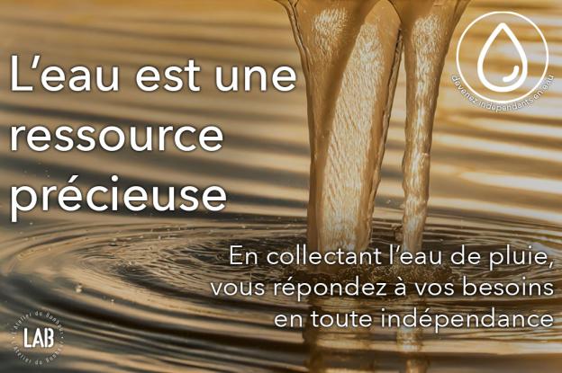 L'eau de pluie est une ressource précieuse, ne la jetez plus ! ...