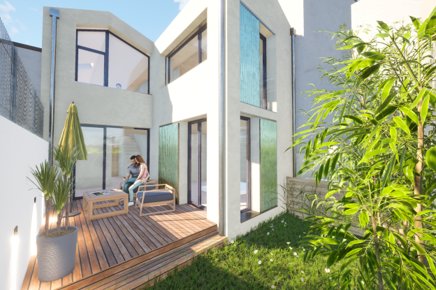 VUE JARDIN ARRIERE 