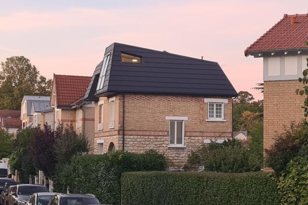 Surélévation et modification forme du toit - Isolation thermique et acoustique -