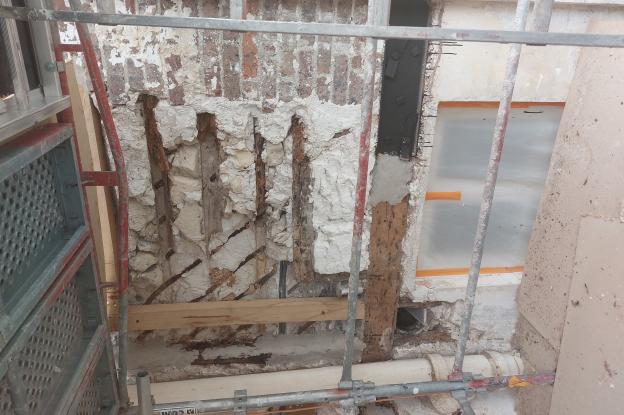 Façade en pans de bois