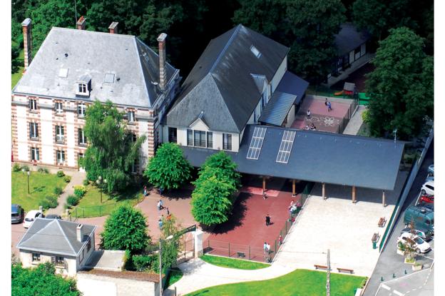 extension château, vue aérienne
