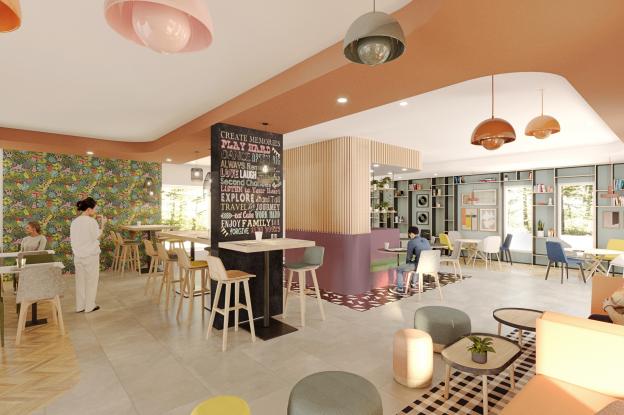 Conception d'un espace de restauration multiple proposant des appropriations div