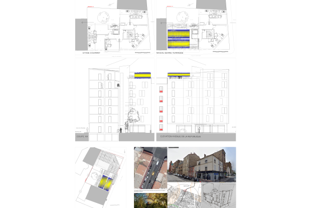 Ensemble de logements-Vue de synthèse