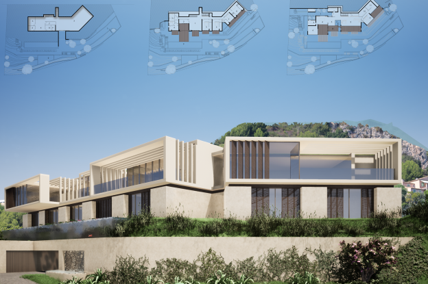 Villa RI - Vue Générale + Plans