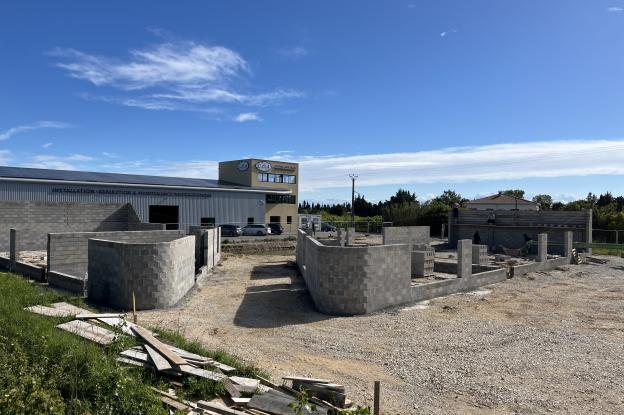 CHANTIER EN COURS // Construction d'un bâtiment commercial // Saze // Chantier