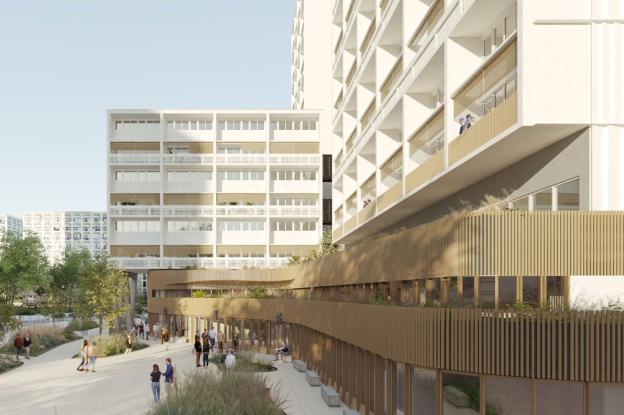 299 logts réhabilités + équipement + activité – Les Aubiers, Bordeaux (33)