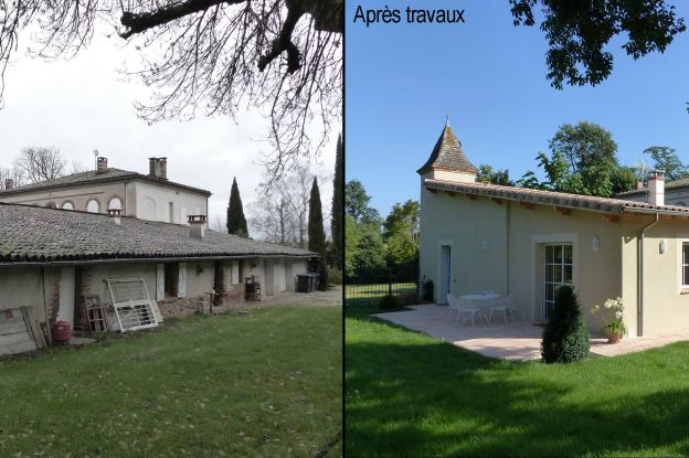 Extérieur avant-après travaux
