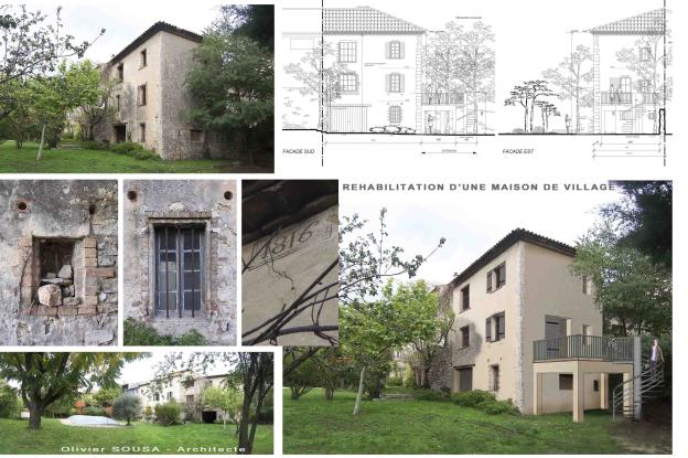 Réhabilitation d'une maison de village