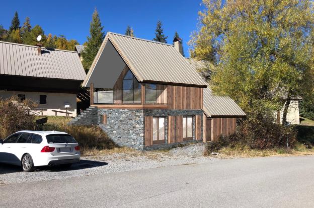 Rénovation et extension d'un chalet existant