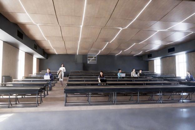 Perspective de l'amphithéâtre - sarl B.FEDELI Architecte