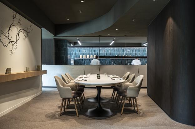 intérieur restaurant gastronomique - reims champagne