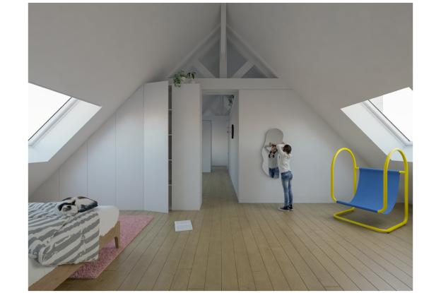 chambre traversante