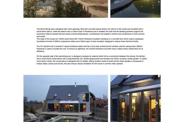 ARCHIOL design "AN ORGANIC, BIOCLIMATIC HOUSE PATRICE BIDEAU, ARCHITECT"