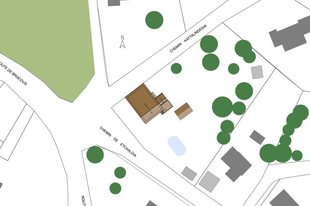 MOUGUERRE - plan masse, LP architecte