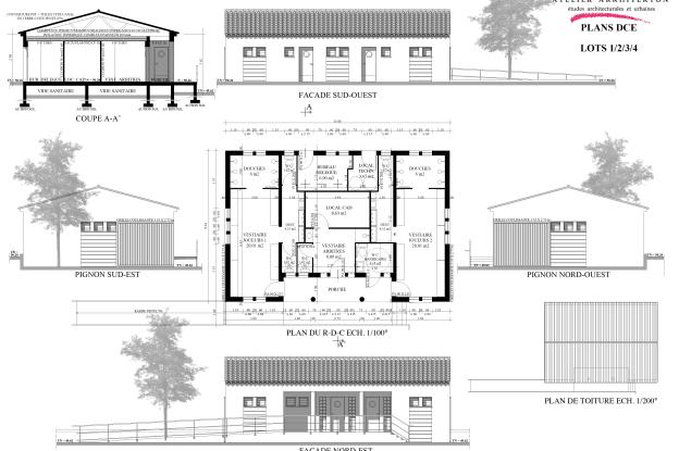 Plans, coupe et façades