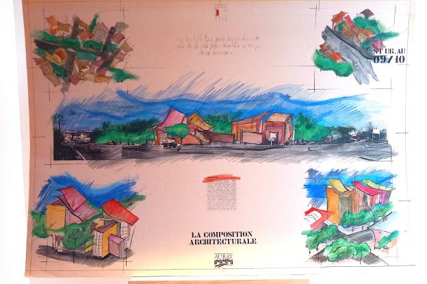 "Vers le haut de la Ville" un nouveau quartier à Auray_Zone de Porte Océane - 09/10 ENSAB diplôme architecte 1990 Patrice Bideau  