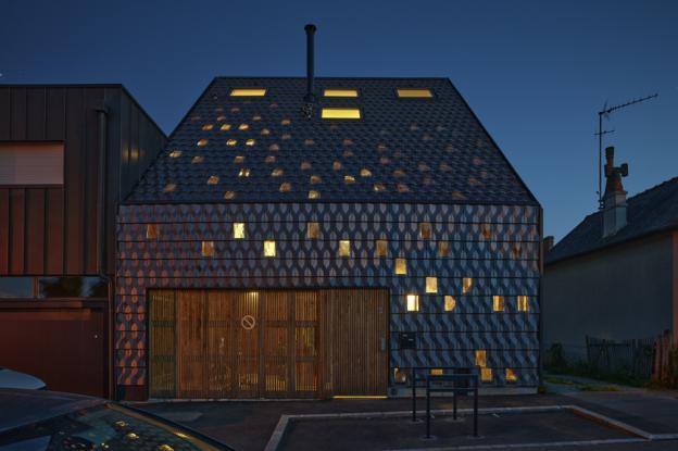 Maison Diamant, vue de nuit