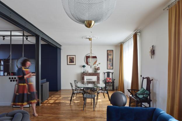 Rénovation d'une maison des années 30, la pièce de vie