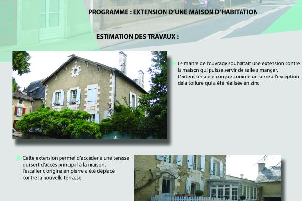 EXTENSION D'UNE MAISON D'HABITATION A CROUTELLE