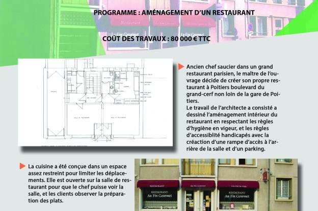 AMENAGEMENT D'UN RESTAURANT A POITIERS