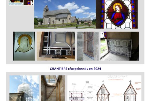 Restauration de vitraux / Rénovation du clocher en bois