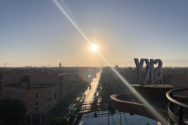 Vue panoramique sur la ville de Marrakech