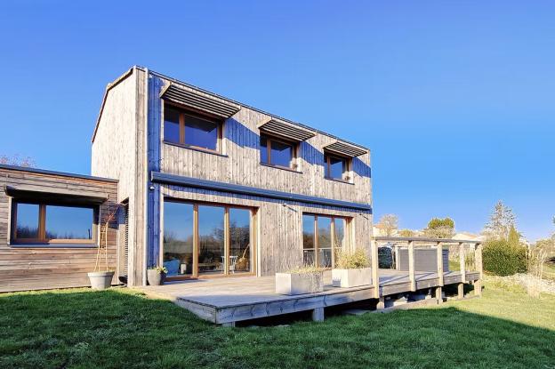 SL20 Architecture - maison passive - secteur La Roche-sur-Yon - Vue jardin 