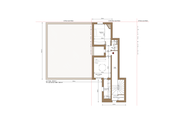 Plan du projet - Aménagement du R+1.