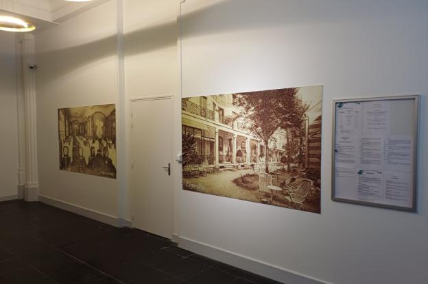 Vue du hall ascenseur réhabilité