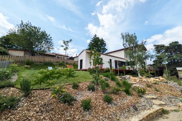 extension et projet paysager, façade Sud 