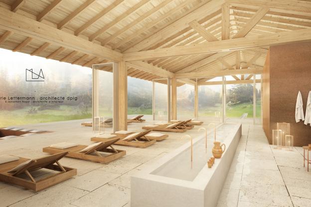Vue intérieure - Le lavoir