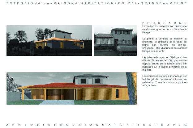 Extension d'une maison d'habitation
