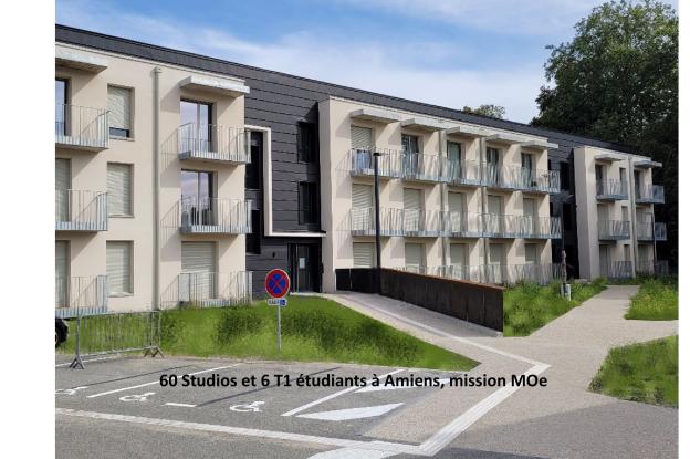 60 studios étudiants et 6 T1 à Amiens