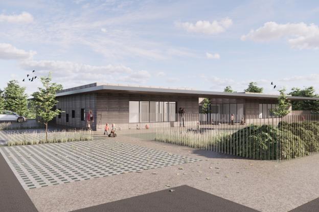 Construction d'une crèche à Plougoumelen