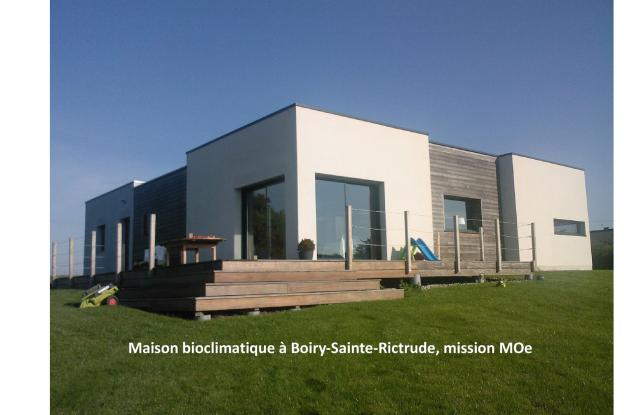 Maison bioclimatique à Boiry Sainte Rictrude
