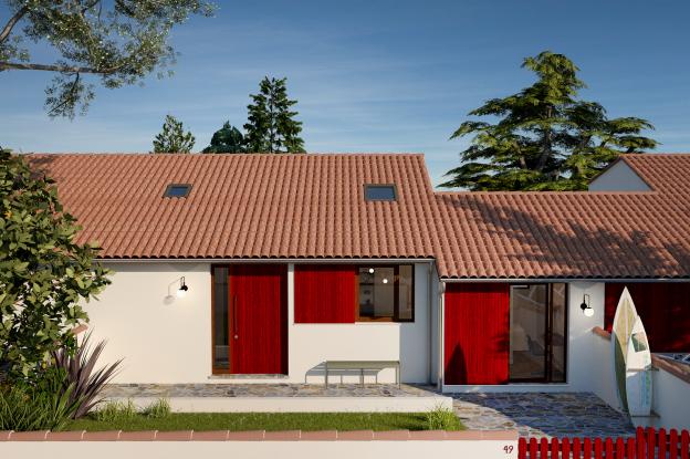 atelier maxime koscielny architecture projet MGR Biarritz - perpective sur rue