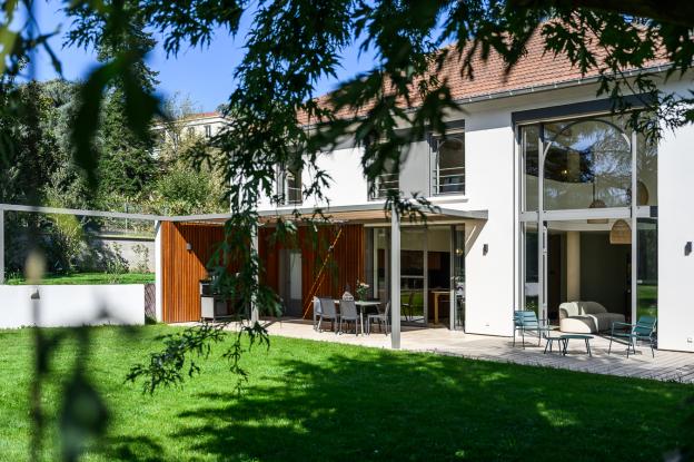 Terrasse façade coté parc