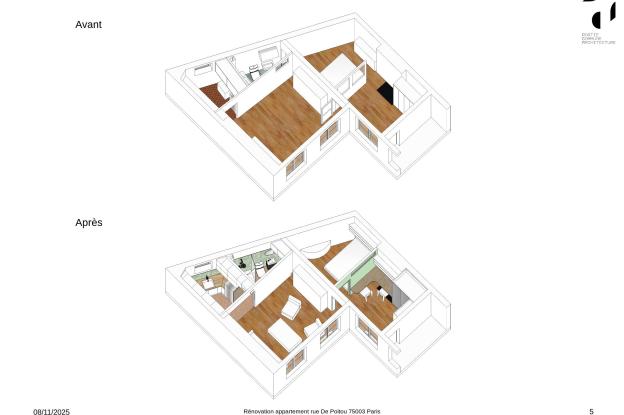 RueDePoitou75003-Avant-Apres-3D-PartieCommuneArchitecture