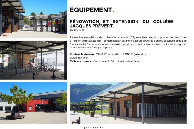 Rénovation extension collège Jacques Prévert