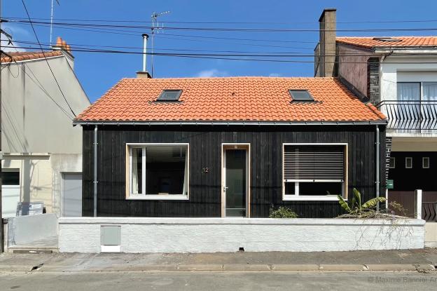 Façade du projet, rénovation thermique d'une maison individuelle 