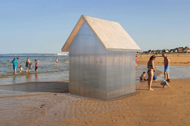 Vue du projet sur la plage