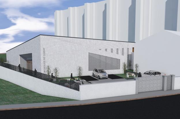 Vue depuis l'avenue de Corot