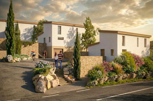 Perspective du projet des 3 maisons